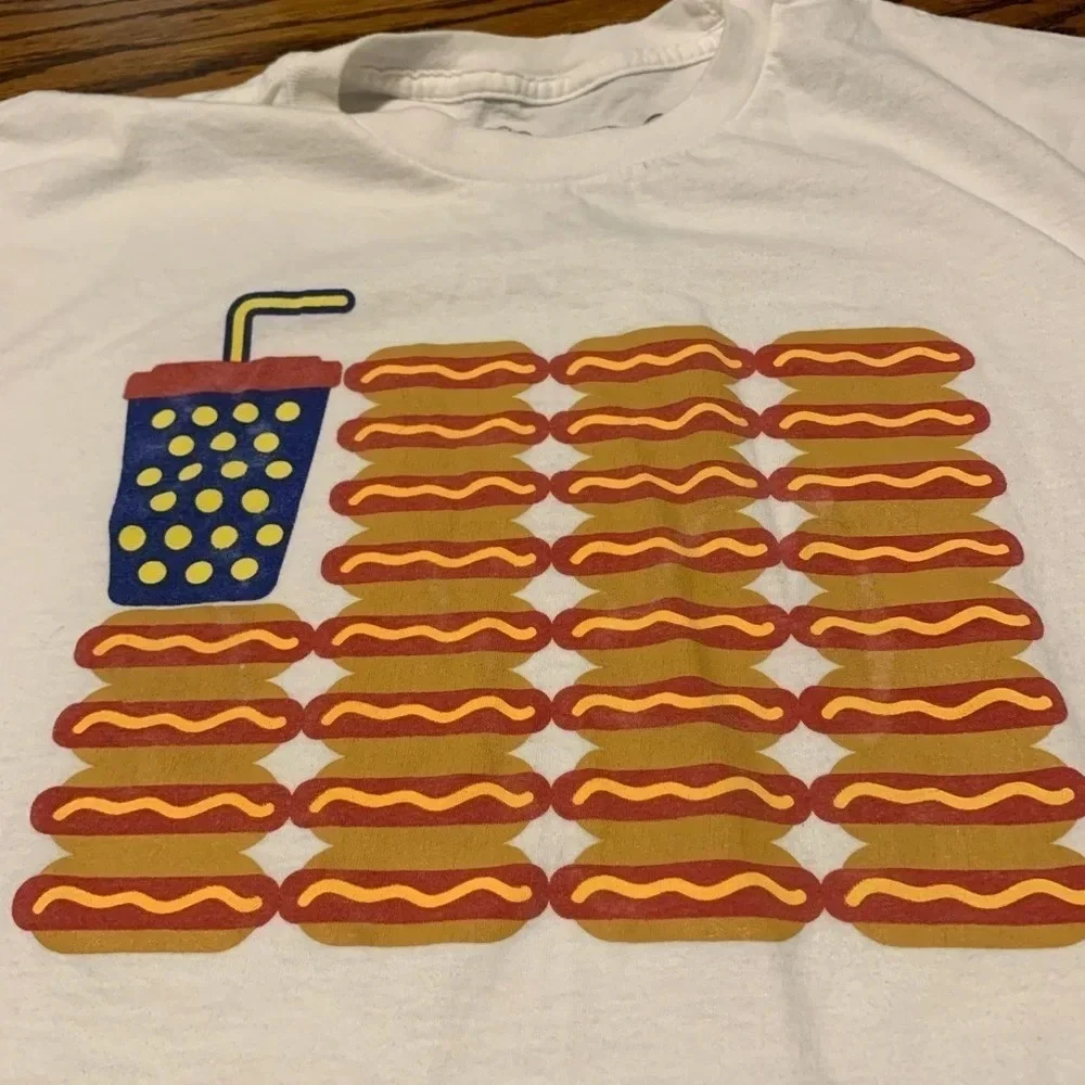 Mr. Chips graphic flag t-shirt sz large - Picture 2 of 4